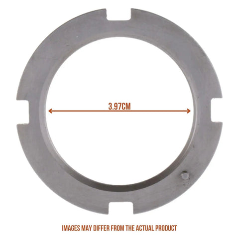 1 Ton Nut Conversion Kit For 1999 To 2004 Ford F350 And F450 Super Duty 4WD Manual Hubs Upgrade That Slashes Drivetrain Wear And Helps You Save At The Pump On Tough Off Road Runs showing metal ring component with 3.97 cm diameter