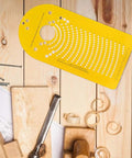 Top Shelf Circle Cutting Jig For Plunge Routers Featuring Dead Nuts Accurate Alignment Across 256 Settings on workbench.
