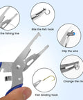 Heavy Duty Stainless Steel Split Ring Set With Pliers 200 Pcs Cutting and Biting Features for Fishing Lures Rigs