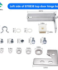Left Side Top Door Hinge Cartridge 870838 Replacement For QA TSSU TUC TWT Series Refrigeration Units with components
