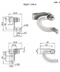 Top Shelf Heavy Duty I Shaped Torque Door Hinge With Internal Brake Mechanism Forged From Rust Resistant 304 Stainless Steel dimensions and design.