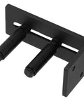 Heavy Duty Floor Mount Sliding Barn Door Guide With Adjustable Carbon Steel Bottom Roller, Wall Mounted Bracket, Flush Floor Design