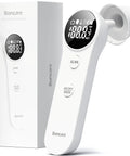 Ear And Forehead Infrared Thermometer For Adults And Kids With Fast Accurate Readings Kid Friendly Easy One Button Use Fever Detection Professional Precision For Home Health Care, white with box