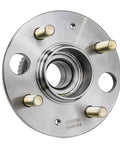 Close-up of Two Piece Rear Wheel Bearing And Hubs Assembly With ABS Ring And 4 Lug For Honda Civic 1992 1995 1999 2000 Civic Del Sol 1995 1997 Acura Integra 1990 2001 4 Wheel ABS