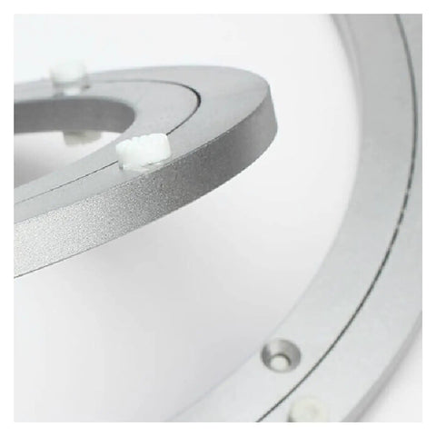 Close-up of 360 Degree Rotating Table Base Bearing With Smooth Swivel For Kitchen Dining Lazy Susan Heavy Duty Ball Bearing