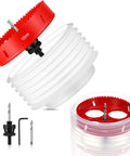 6-1/8 Inch Hole Saw Kit For Recessed Lights And Can Lights With Dust Bowl Dust Collection showing 155mm saw and accessories