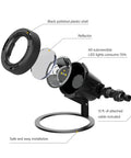 Exploded view of Submersible LED Pond Light Low Voltage Underwater Landscape Lighting For Ponds, Fountains, Pools And Water Gardens