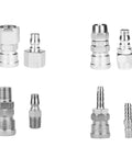 Leakproof Threaded Pneumatic Releases Coupler for Smooth Airflow and Quick Connect Air Tool Fittings High Quality Pneumatic Components for Reliable Tool Free Setup, assorted metal fittings