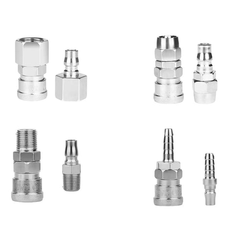 Leakproof Threaded Pneumatic Releases Coupler for Smooth Airflow and Quick Connect Air Tool Fittings High Quality Pneumatic Components for Reliable Tool Free Setup, assorted metal fittings
