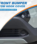 Front Tow Hook Cover For Toyota Corolla Cross 2022 2023 Left Driver Side Matte Black Direct Replacement displayed on bumper