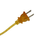 Transparent Gold Lamp Cord 8 Foot Long SPT 1 18 Gauge UL Listed Power Cord For Lamp Repair Or Replacement 2 Pack Polarized Plug