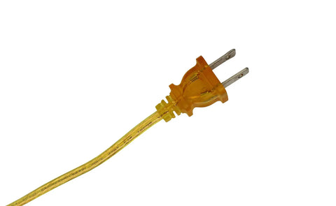Transparent Gold Lamp Cord 8 Foot Long SPT 1 18 Gauge UL Listed Power Cord For Lamp Repair Or Replacement 2 Pack Polarized Plug