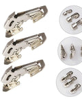4 Inch Stainless Steel Wardrobe Door Hinges 4 Pack With Soft Close Damping Self Closing Cabinet Hinges For Kitchen Cabinets