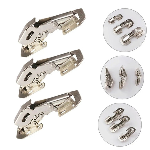 4 Inch Stainless Steel Wardrobe Door Hinges 4 Pack With Soft Close Damping Self Closing Cabinet Hinges For Kitchen Cabinets