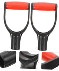 Two Piece Plastic D Shaped Shovel Handle Replacement For Garden And Home Use Comfortable Anti Slip Spade Attachment