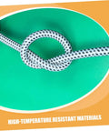 Garment Steamer Hose With High Temperature Resistant Steam Tube for Steam Iron, shown tied in a knot to demonstrate flexibility.