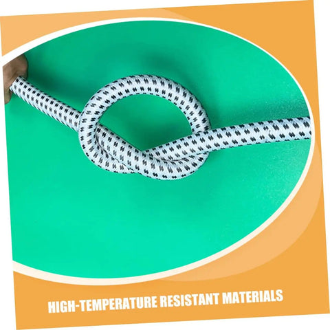 Garment Steamer Hose With High Temperature Resistant Steam Tube for Steam Iron, shown tied in a knot to demonstrate flexibility.