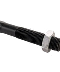 Beef Up Your Ride With This Front Tie Rod Set 4 Piece Inner And Outer For Driver Side And Passenger Side Vehicle Steering Replacement For Easy DIY Repairs, black steel threaded tie rod close-up