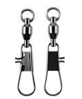 Saltwater Ball Bearing Snap Swivels Kit With Copper Alloy Body And Stainless Rings And Snaps, 25 pcs, black nickel finish