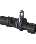 Camshaft Sensor With Peak Detector Circuitry For Accurate Readings And Tilt Immunity Durable OE Heritage Quality Easy Install Engine Timing Sensor For Cars And Light Trucks That Keeps Your Ride On Time. black camshaft sensor with mounting tab and connector