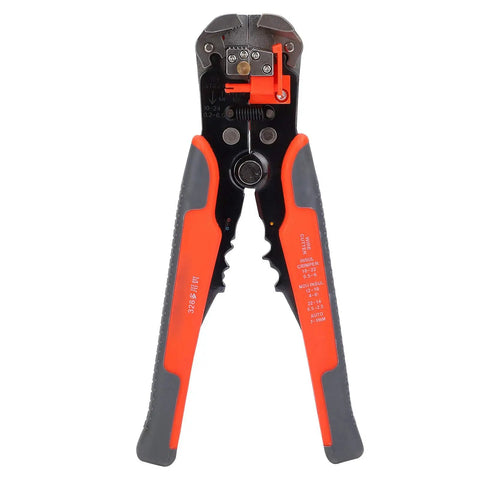 Pro Grade Self Adjusting Wire Stripper And Crimping Tool With Cutting Chrome Alloy Steel Construction Handles 0.2 To 6.0mm Wires Ergonomic Grip