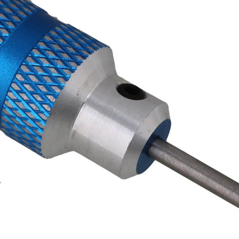 Close-up of 0.9mm Aluminium Alloy Hex Key Screwdriver With Hollow Knurled Handle for RC models