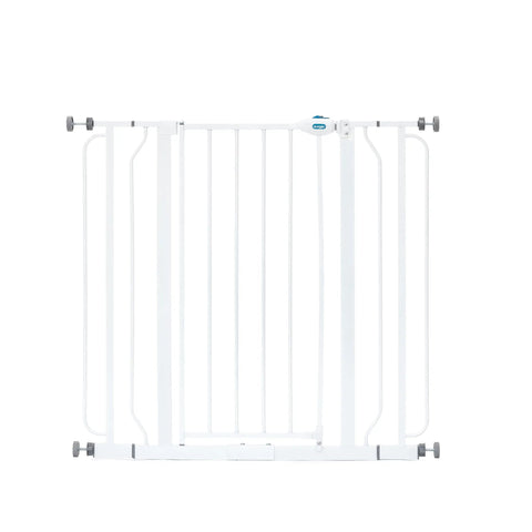 Extra Tall Wall Safe Baby Gate Fits Openings From 29 To 41.5 Inches 36 Inch Tall Gate With Wall Cups Anti Scuff Pads, white
