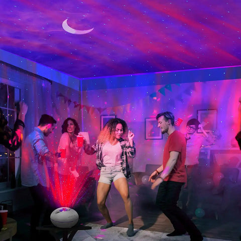 Galaxy Projector Night Light With Bluetooth Speaker And Remote Aurora Sky Lighting For Kids Room Northern Lights Nebula Lamp