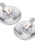 Stainless Steel Mop Plate Replacement Base 2 Pack, Heavy Duty Rotation Mop Head Spare Part For Commercial And Industrial Floors, Office, Hospitals, And Hotel Cleaning, Beastly Durable Build And Easy Swap For Fast Setup. Two stainless steel mop plate bases with rotating connector
