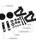 High Lift Jack Hood Mounting Bracket Kit For Jeep Wrangler JK 2007 To 2018 with mounting brackets and hardware