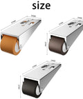Tough As Nails Vertical Track Roller With Durable Rubber Caster dimensions showing steel housing and rubber wheel for smooth sliding door operations.