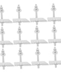 12 Piece Heavy Duty Drywall Anchors And Toggle Bolts Kit displayed in rows showing galvanized steel material
