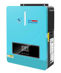 All-In-One Battery-Less 3600W Pure Sine Wave Solar Inverter With Built-In 120A MPPT Charger, 24V DC To 120V AC Power Converter, blue unit
