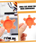 Flexible Jaw Coupling Insert With Rubber Spider For Vibration Dampening In CNC Machines, handheld orange gasket accessory