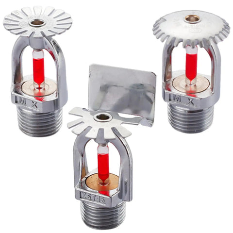 Straight Up Bulletproof Pendent Fire Sprinkler Head with Lightning Quick Response Trigger, half inch NPT thread, chrome finish.