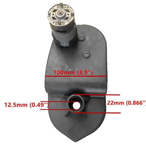 Beefed Up Four Stage Gearbox Upgrade For Ride On Cars 24V 30000RPM High Torque Motor Gear Box dimensions and details