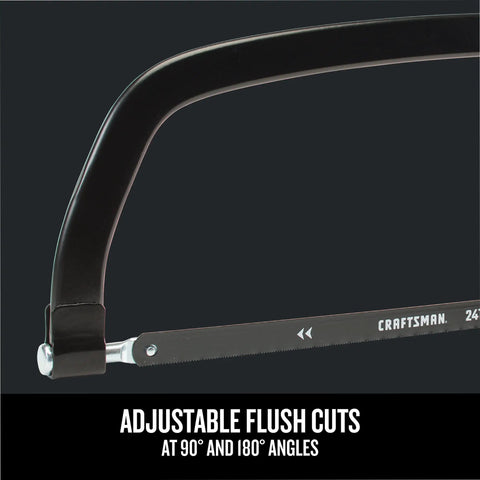 Heavy Duty 12 Inch Hacksaw With Tough As Nails Metal Frame And 225 Lb Tension, Deep 4.375 Inch Cut, Adjustable 90 And 180 Degree Blade Angles For Flush Cuts, Comfortable Tension And Grip For Fast, Precise Metal Cutting