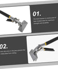 Manual Metal Bender Tool With 3 Inch Seaming Pliers, Handy Hand Seamers For Sheet Metal displayed with heat-treated steel features.