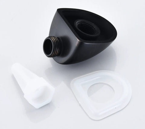 90 Degree Wall Mount Shower Elbow for Handheld Shower Hose in Venetian Bronze Finish with gasket and connector