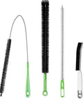 Flexible Cleaning Brush Set For Dryer Vents Fridge Coils HVAC Systems And Tight Spaces A Handy Pro Grade Multi Use Lint And Dust Remover With Crevice Brush And Detailing Tools For Deep Clean, flexible stainless steel brushes