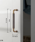 6 Pack 5 Inch Antique Brass Knurled Cabinet Pull Handles With Textured Non Slip Grip For Kitchen Cabinets And Furniture Drawers