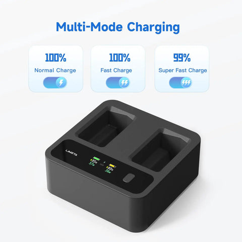 Fast 72W Dual Port Battery Charger For DJI Mini 3 Pro And Mini 4 Pro Series, Smart Charging Station With USB C Output And LCD Display