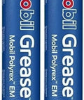 Two Pack 13.7 Oz Polyrex EM Motor Grease for Electric Motor Bearings Pro Grade High Performance Lubrication, two blue tubes