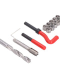 M14x1.5 Thread Repair Kit With Stainless Steel Inserts HSS Drill And Tap For Auto Engine Block Repair 15 Piece Hand Tool Set