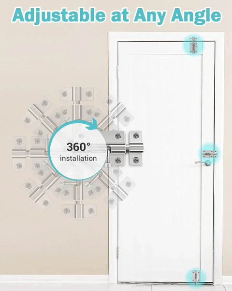Heavy Duty Door Slide Latch Lock 3 Inch Barrel Bolt Built From Solid Steel For Maximum Privacy And Security, adjustable door installation