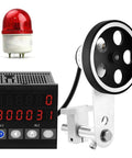 Slick Digital Length Meter Counter With Electronic Roll Tape Build For Cable Wire And Fishing Line Tracking Units with display and encoder wheel