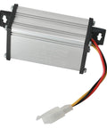 Straight Fire Heavy Duty DC To DC Voltage Converter 36V 48V 60V 72V To 12V 10A Step Down Regulator IP68 aluminum case with wires.