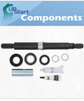 Premium W10435302 Tub Seal And Bearing Kit Replacement For Whirlpool Washer includes seals, bearings, and installation lubricant.