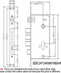 No Sweat Smart Keypad Deadbolt Keyless Entry Door Lock With Auto Lock And Anti Peek Password Guard For Front Porch dimensions drawing.