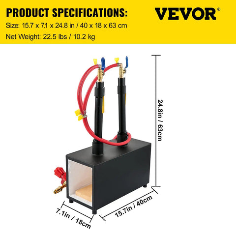 Farrier Forge Furnace With Dual Burners Large Capacity Portable Propane Knife Forge For Metalworking And Blacksmithing dimensions